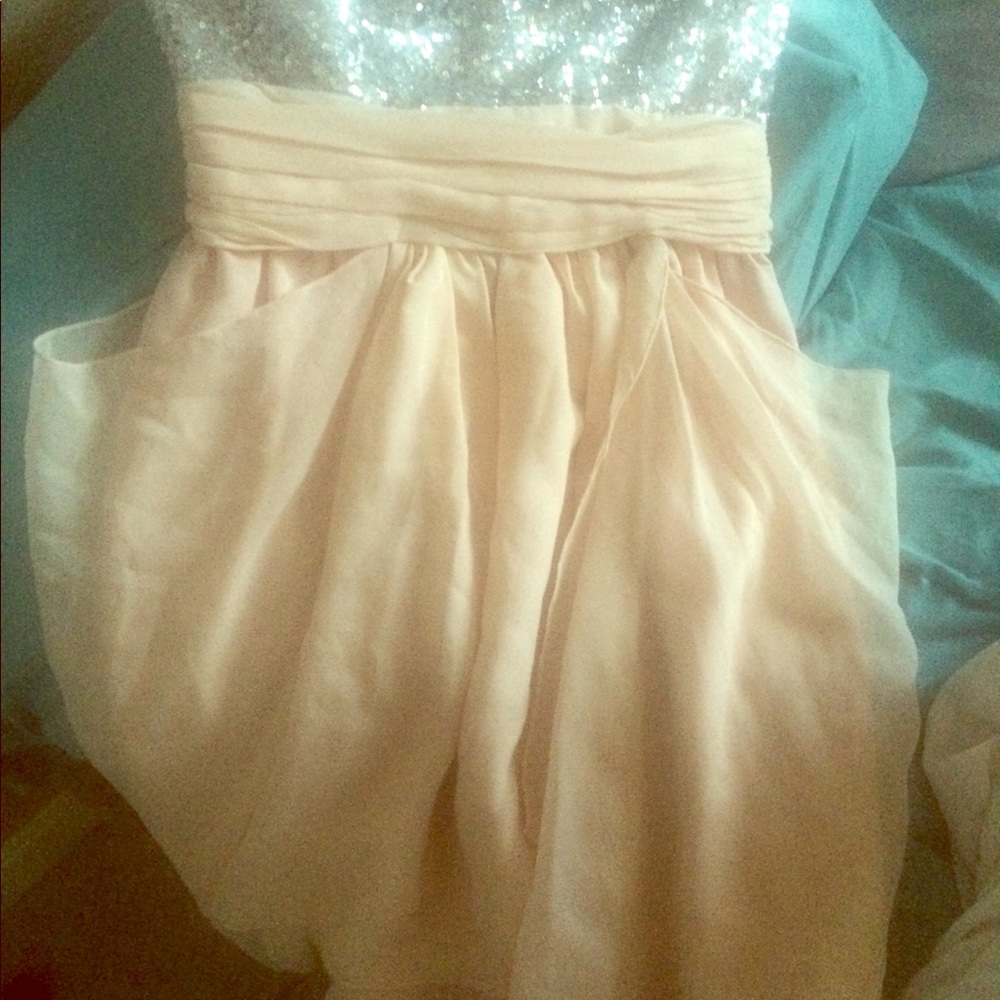 Princess dress pink with silver sparkles